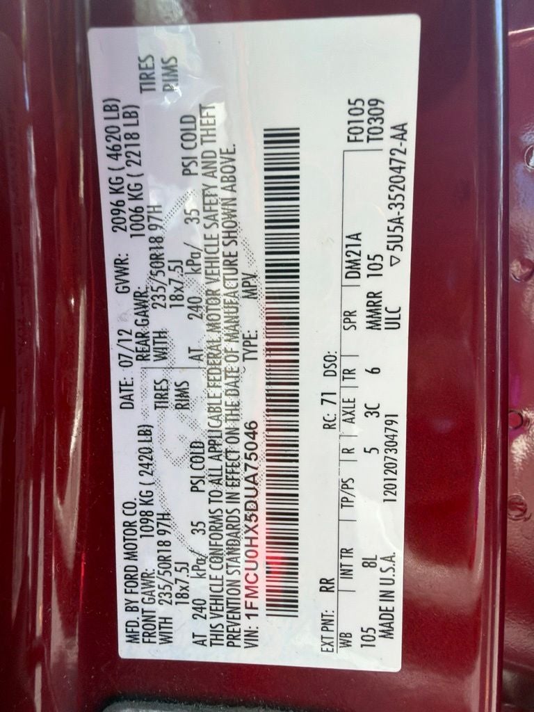 2013 Ford Escape SEL
