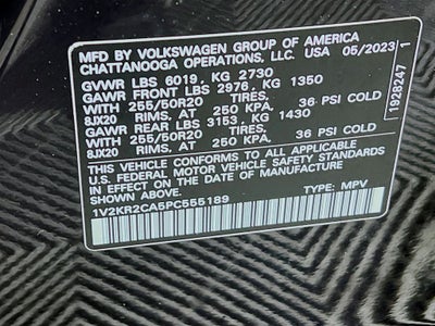 2023 Volkswagen Atlas 3.6L V6 SE w/Technology