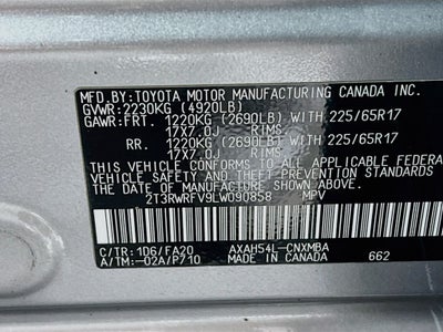 2020 Toyota RAV4 Hybrid XLE