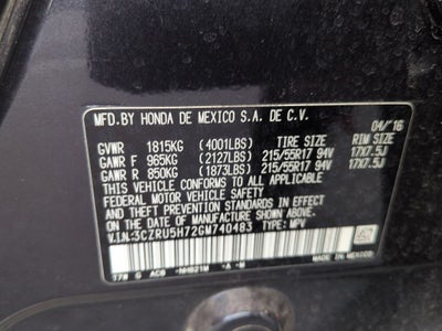 2016 Honda HR-V EX-L w/Navigation