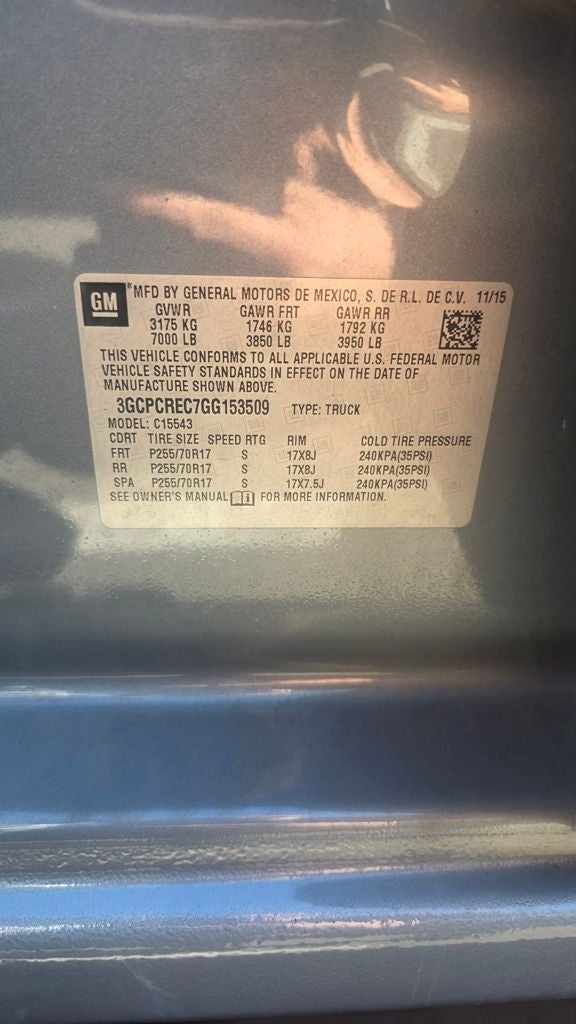 2016 Chevrolet Silverado 1500 LT LT1