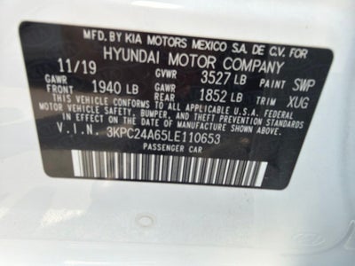 2020 Hyundai Accent SE