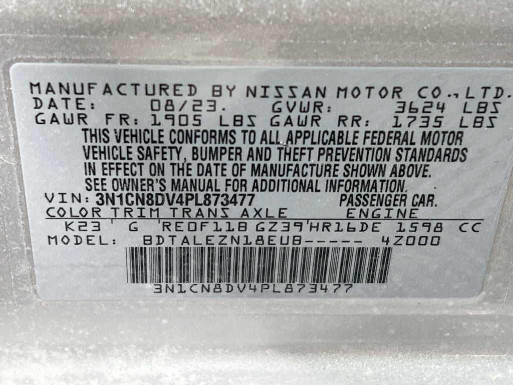 2023 Nissan Versa 1.6 S