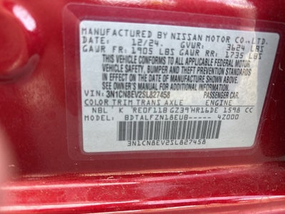 2025 Nissan Versa 1.6 SV
