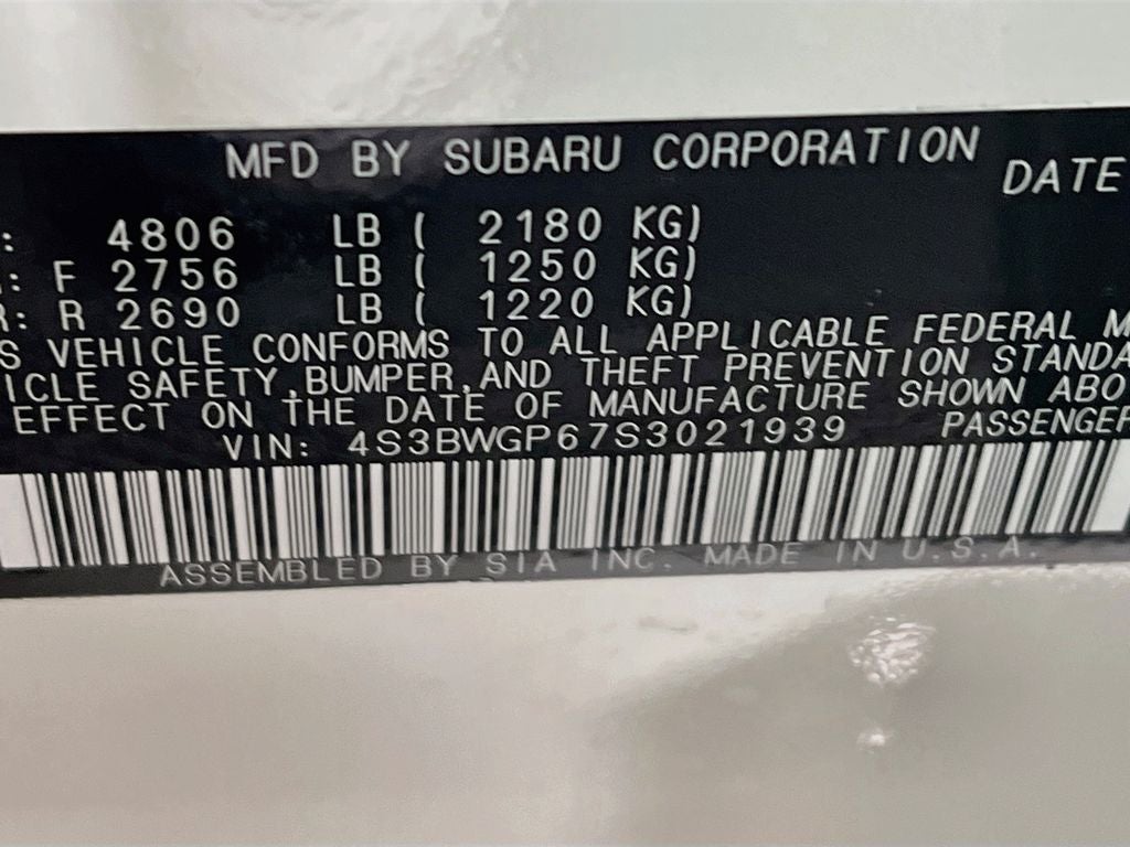 2025 Subaru Legacy Touring XT
