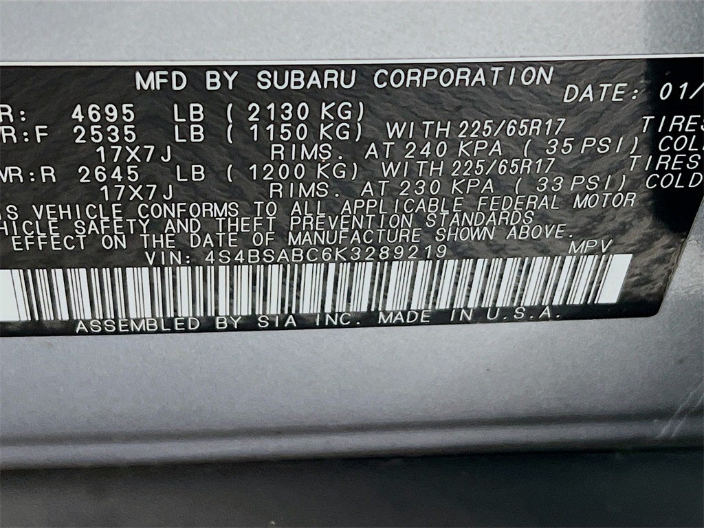 2019 Subaru Outback 2.5i