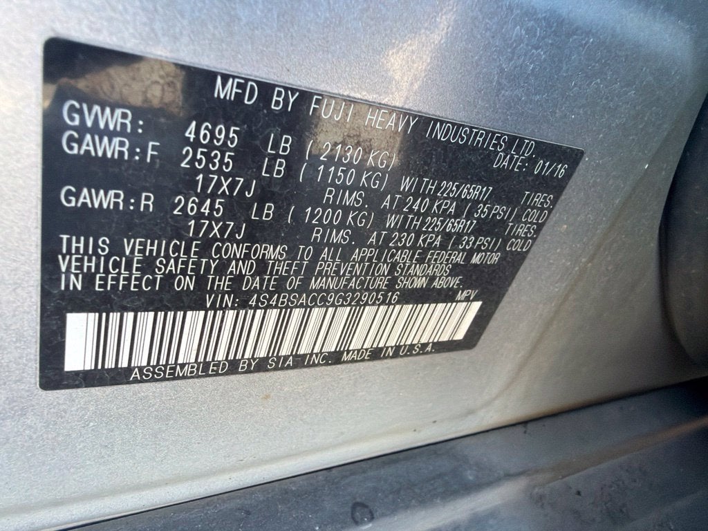 2016 Subaru Outback 2.5i Premium