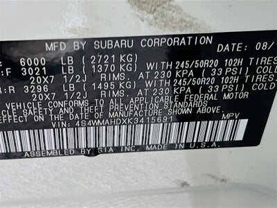 2019 Subaru Ascent Premium