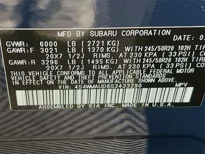 2025 Subaru Ascent Touring