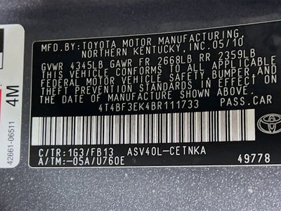 2011 Toyota Camry LE