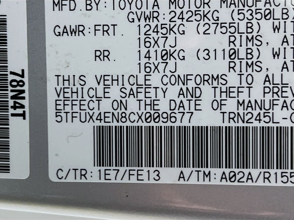 2012 Toyota Tacoma Base