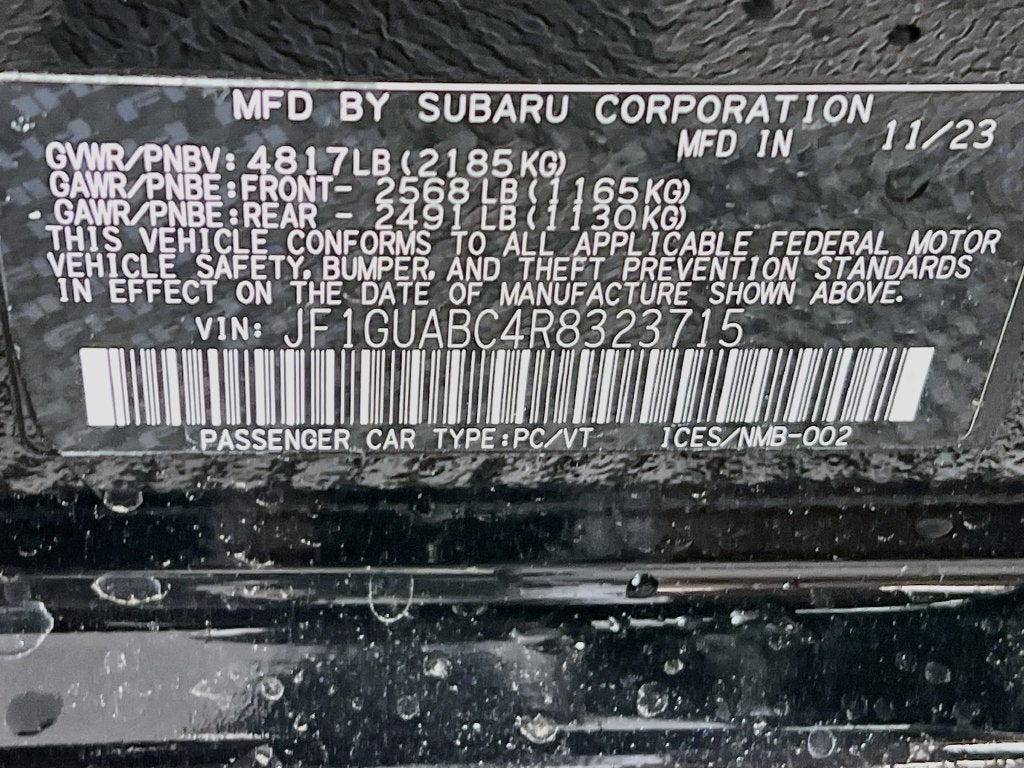 2024 Subaru Impreza Base