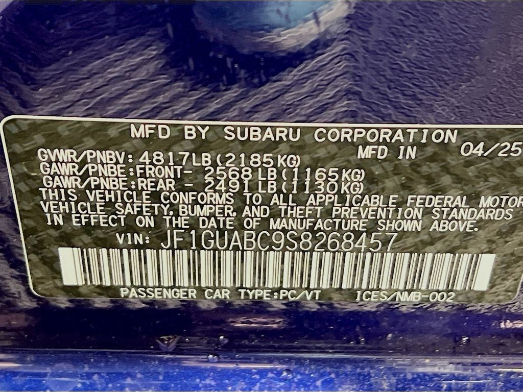 2025 Subaru Impreza Base