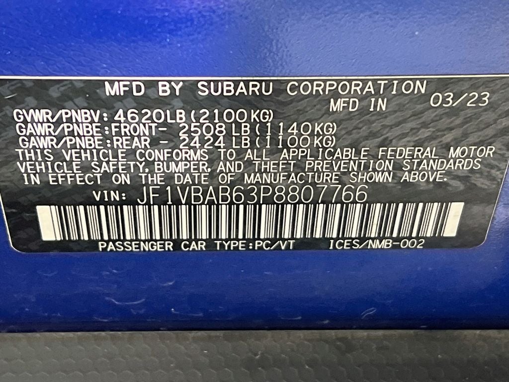 2023 Subaru WRX Base