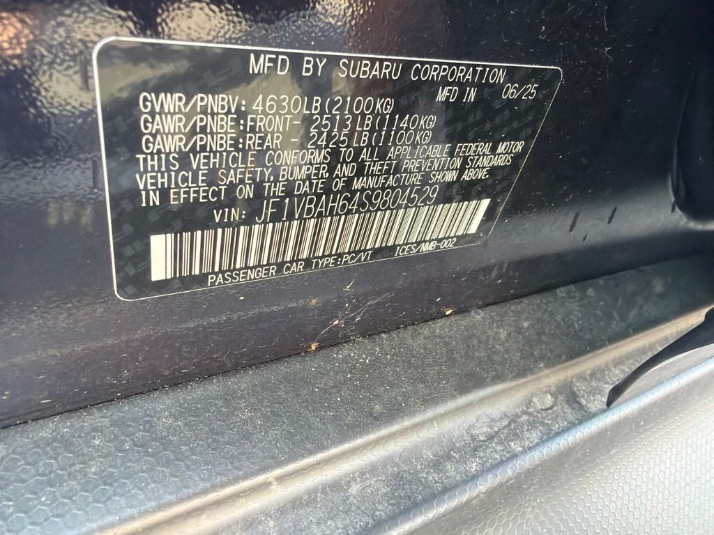 2025 Subaru WRX Premium