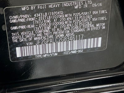 2016 Subaru Crosstrek 2.0i Limited