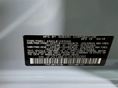 2018 Subaru Crosstrek 2.0i Limited