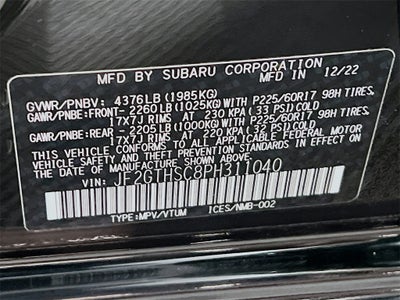 2023 Subaru Crosstrek Sport