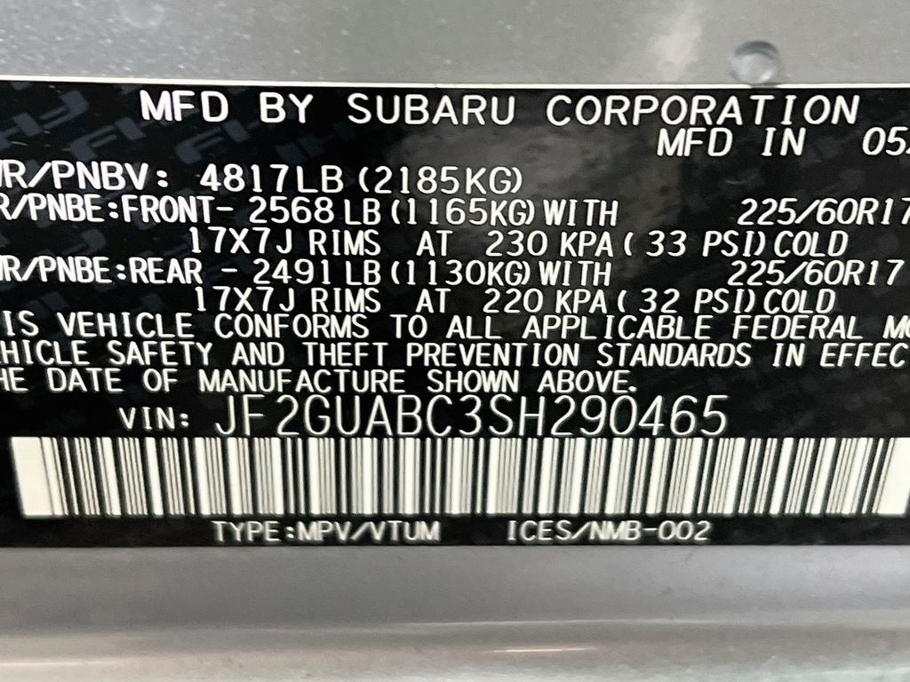 2025 Subaru Crosstrek Base
