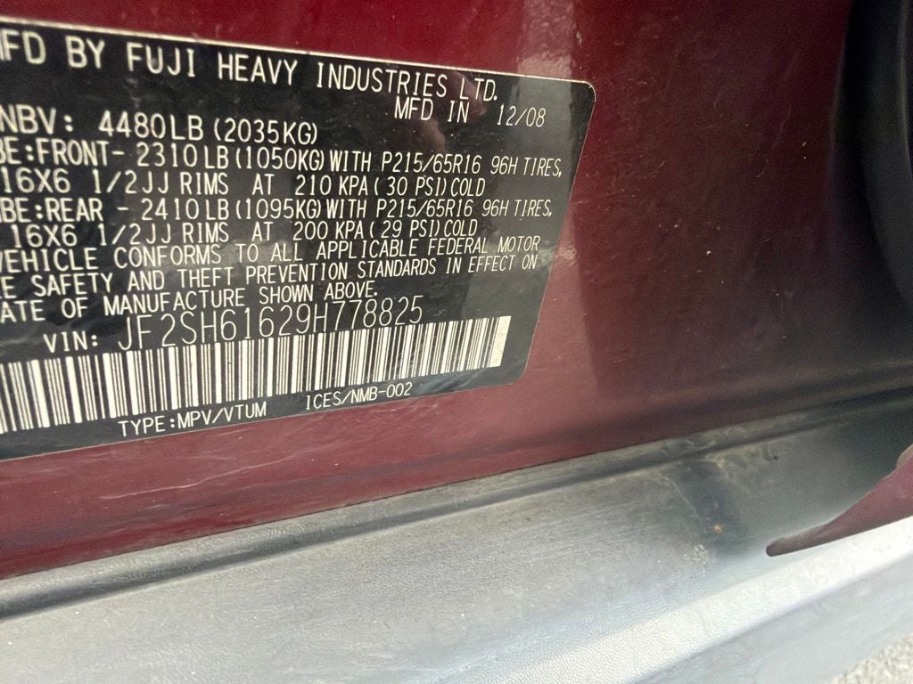 2009 Subaru Forester 2.5X