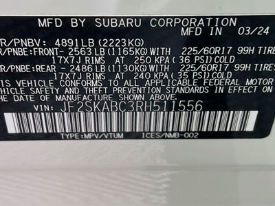 2024 Subaru Forester Base