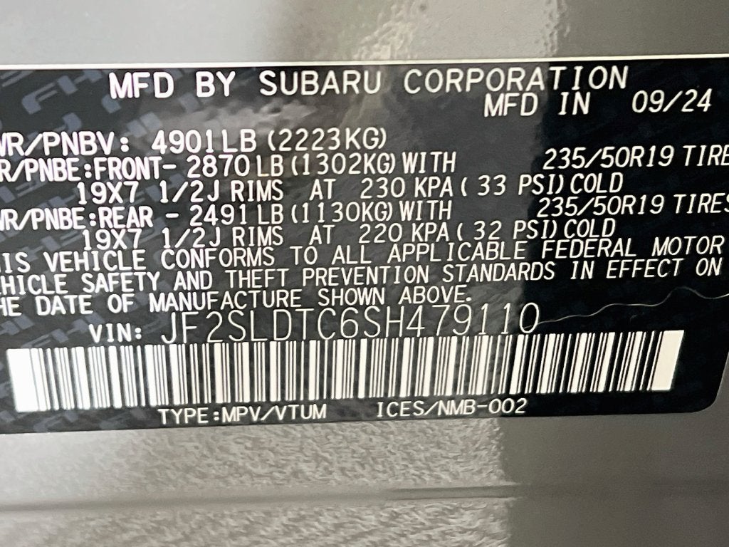 2025 Subaru Forester Touring