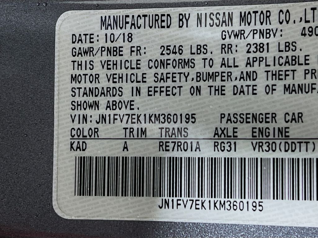 2019 INFINITI Q60 Red Sport 400
