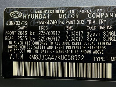 2019 Hyundai Tucson Value