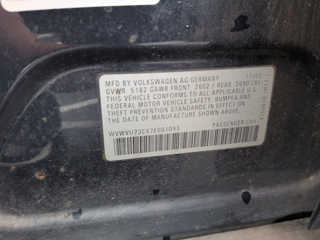 2007 Volkswagen Passat 3.6 4Motion