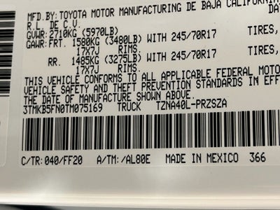 2026 Toyota Tacoma SR5