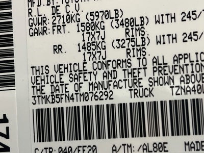 2026 Toyota Tacoma SR5