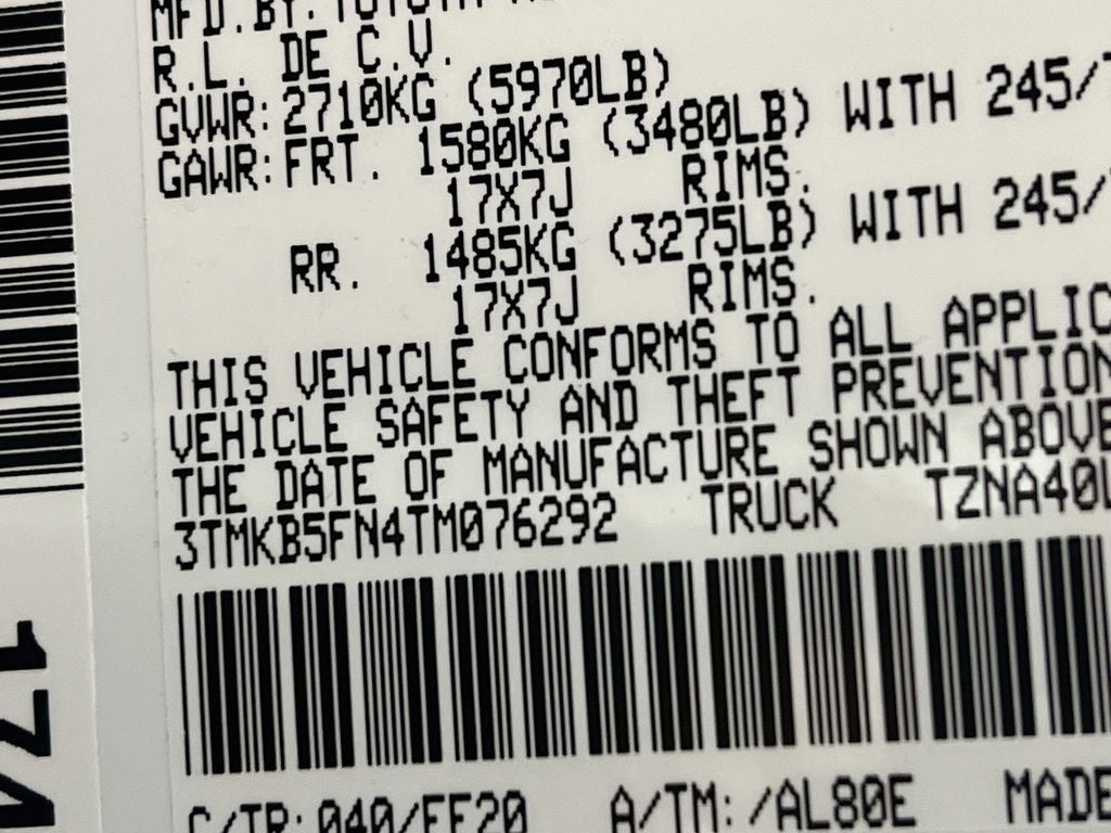 2026 Toyota Tacoma SR5