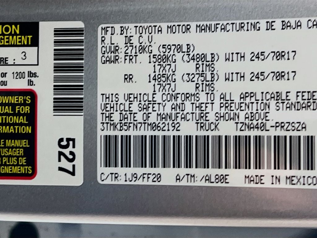 2026 Toyota Tacoma SR5