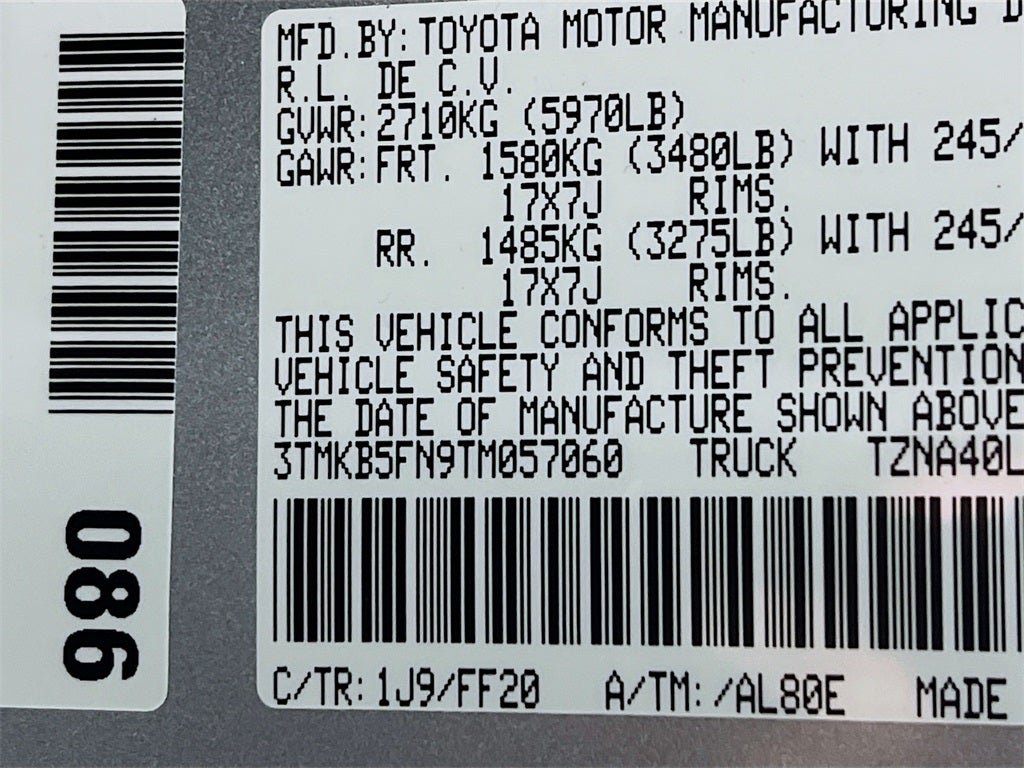 2026 Toyota Tacoma SR5