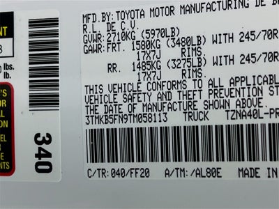 2026 Toyota Tacoma SR5