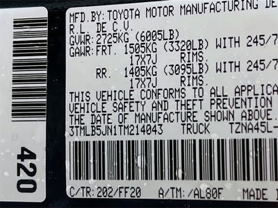 2026 Toyota Tacoma SR5