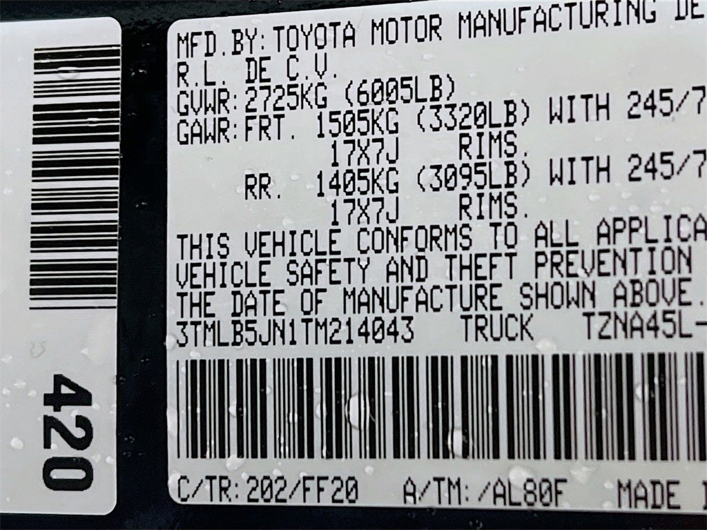 2026 Toyota Tacoma SR5