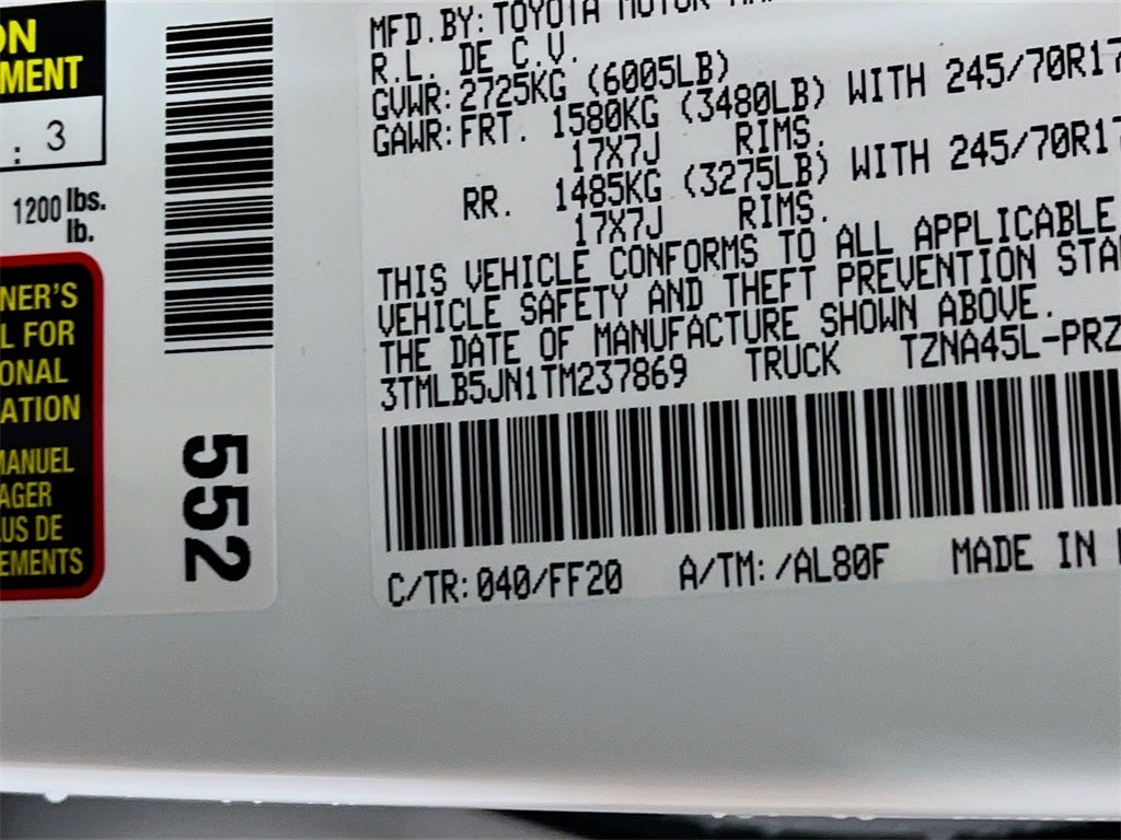 2026 Toyota Tacoma SR5