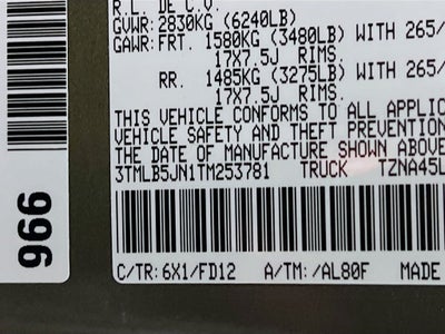 2026 Toyota Tacoma TRD Off-Road