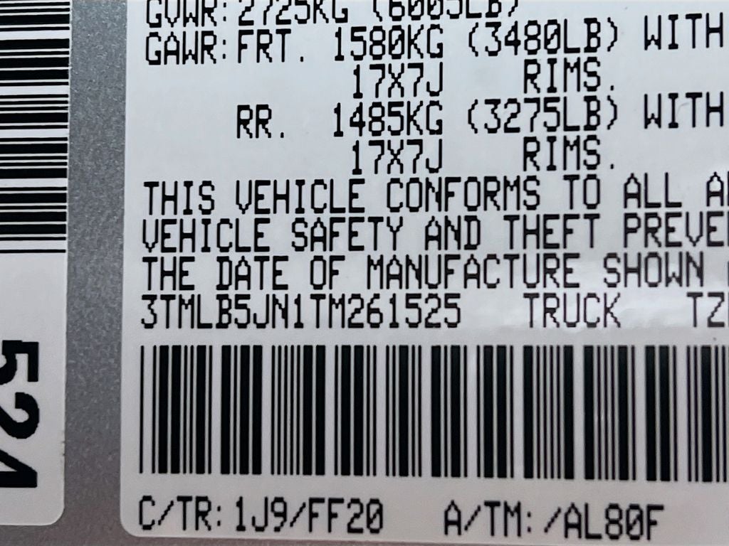 2026 Toyota Tacoma SR5