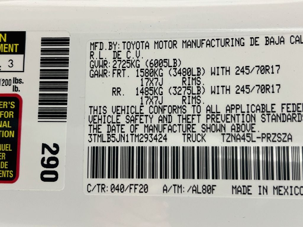 2026 Toyota Tacoma SR5