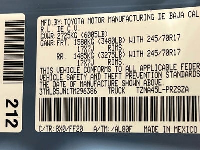 2026 Toyota Tacoma SR5