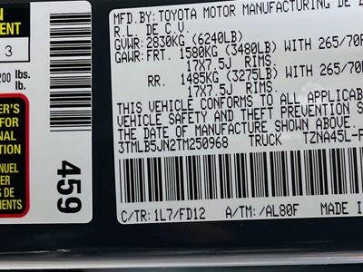 2026 Toyota Tacoma TRD Off-Road