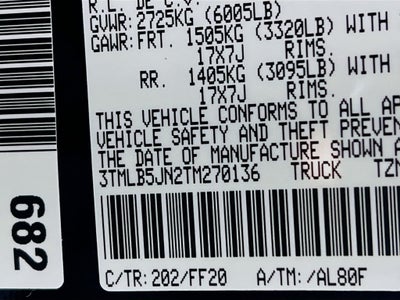 2026 Toyota Tacoma SR5