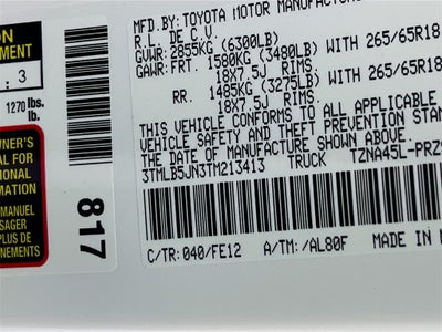 2026 Toyota Tacoma TRD Sport