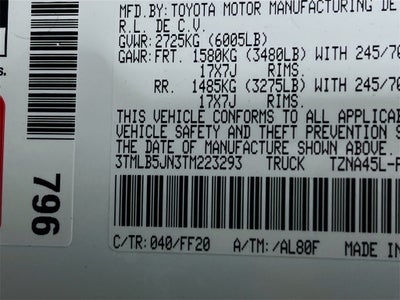 2026 Toyota Tacoma SR5