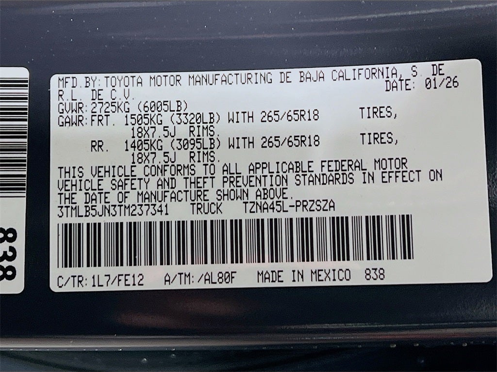 2026 Toyota Tacoma TRD Sport