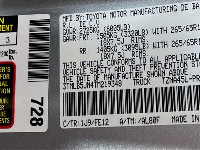 2026 Toyota Tacoma TRD Sport