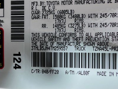 2026 Toyota Tacoma SR5