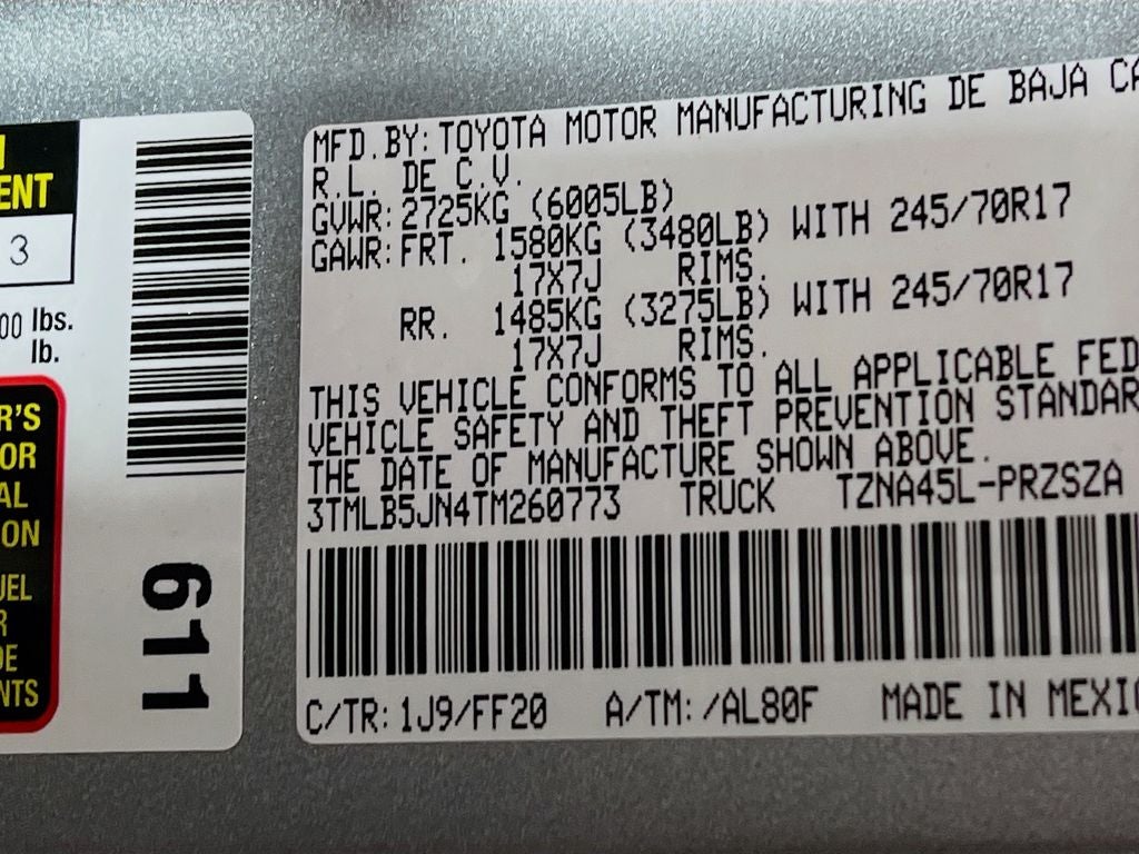 2026 Toyota Tacoma SR5